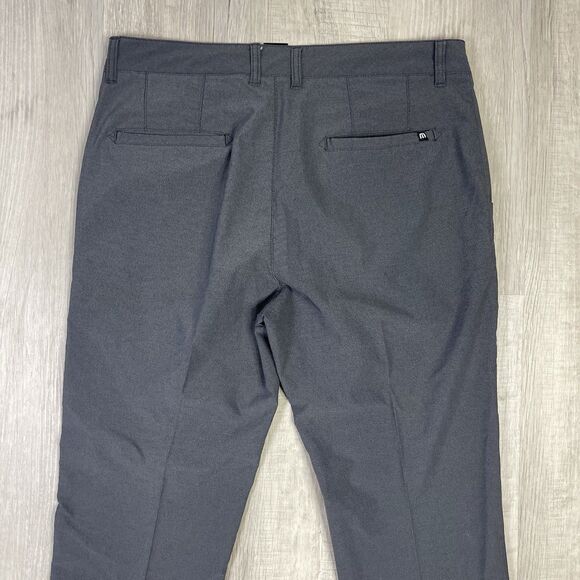 Travis Mathew Open To Close Pants Mens 34x32 Gray Chino Golf Performance Prep X - Picture 10 of 11